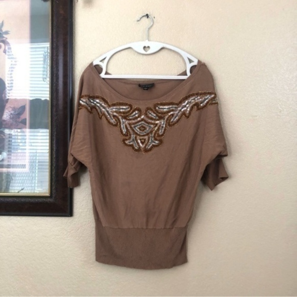 Bebe Sequence Top Size Medium